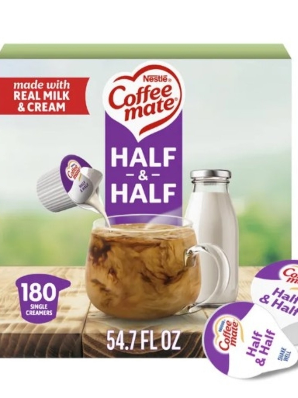 Half & Half Single Creamers - White (180 Count)